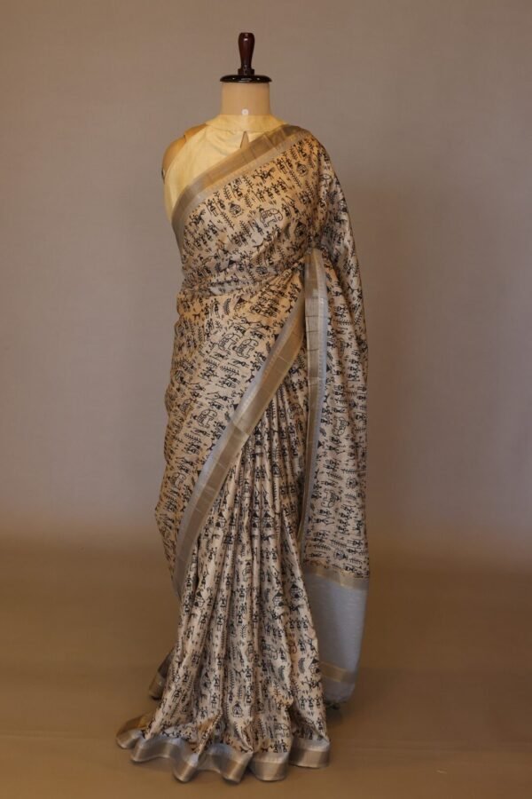 Organic Tussar Saree with Digital Print